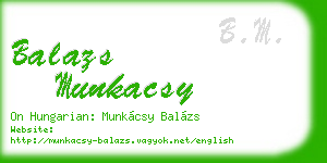balazs munkacsy business card